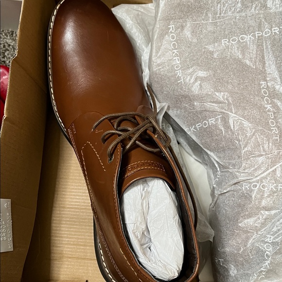 Rockport Men's Tan Leather Oxfords
